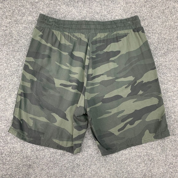 Splendid Sweat Short Womens M Medium Green Camo Elastic Drawcord Waist Pockets - Picture 7 of 10